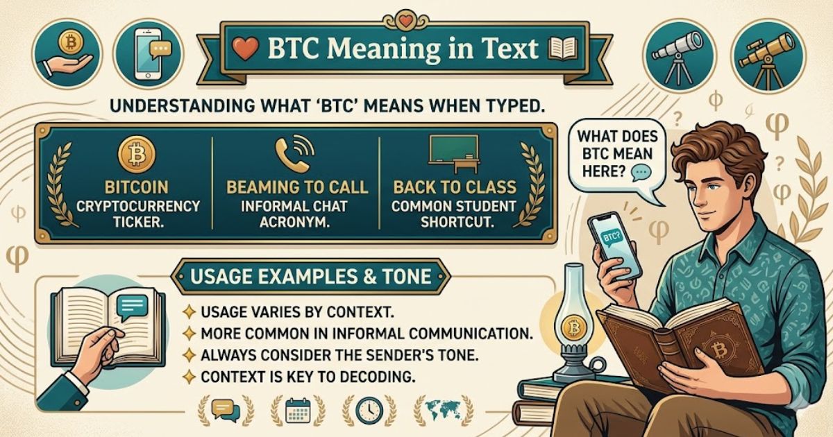 BTC Meaning in Text