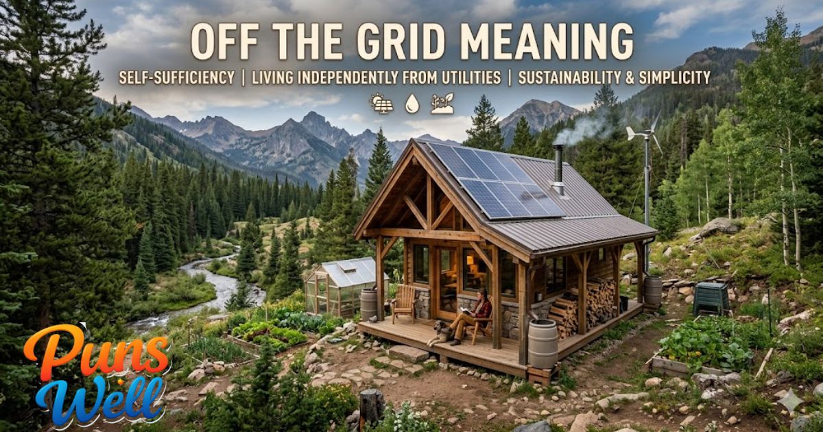 Off the Grid Meaning