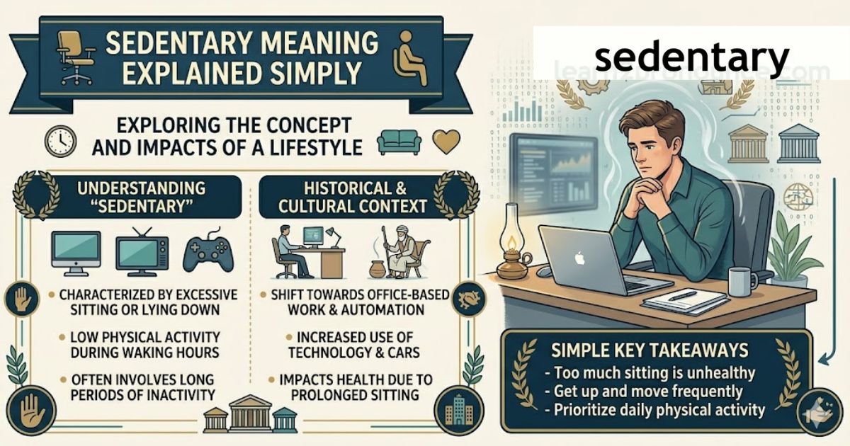 Sedentary Meaning Explained Simply