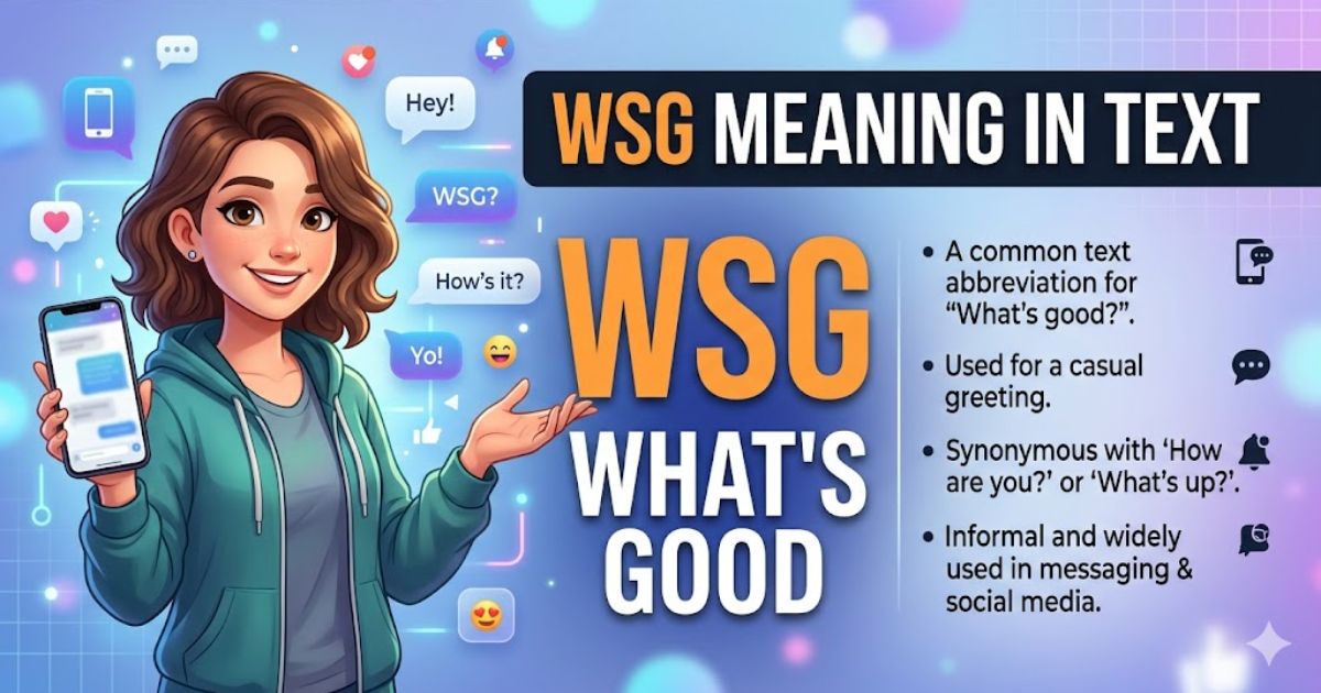 WSG Meaning in Text