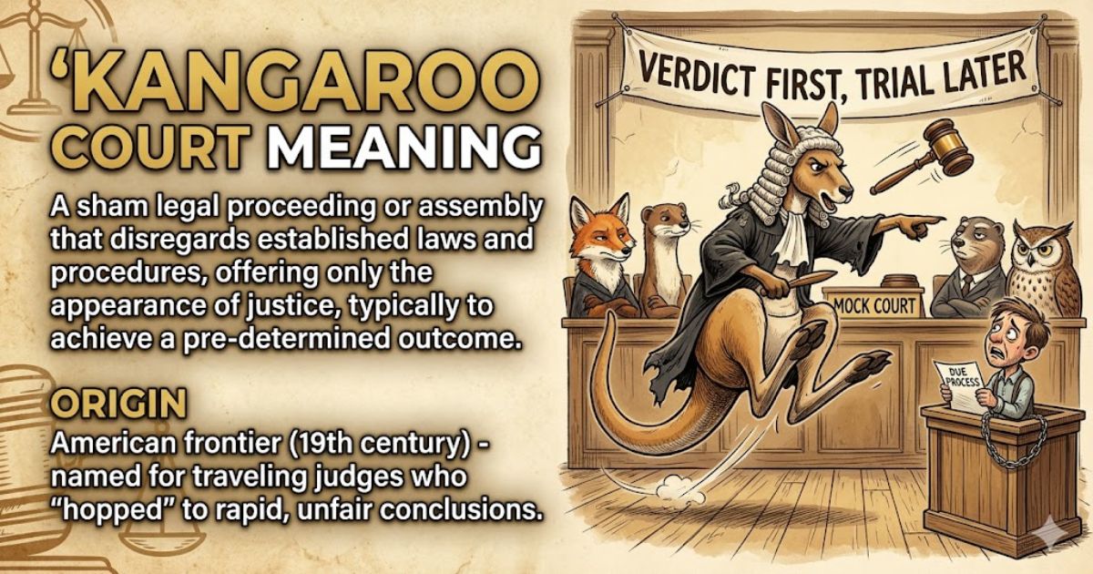 Kangaroo Court Meaning