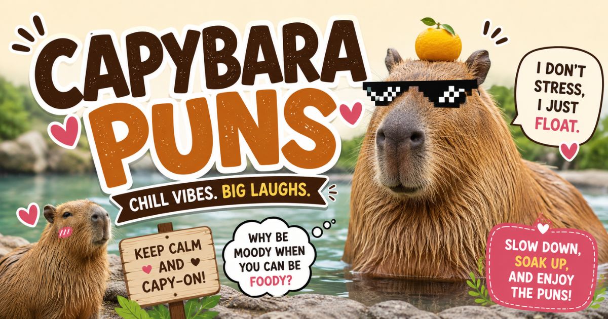 Capybara Puns