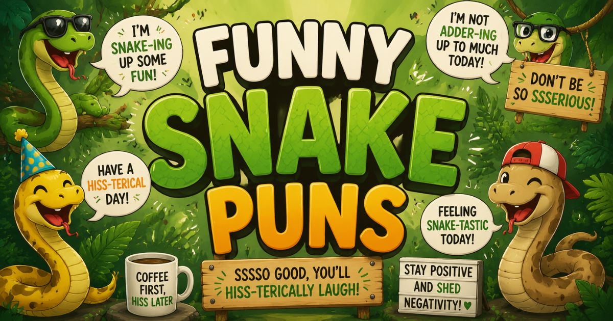 Funny Snake Puns
