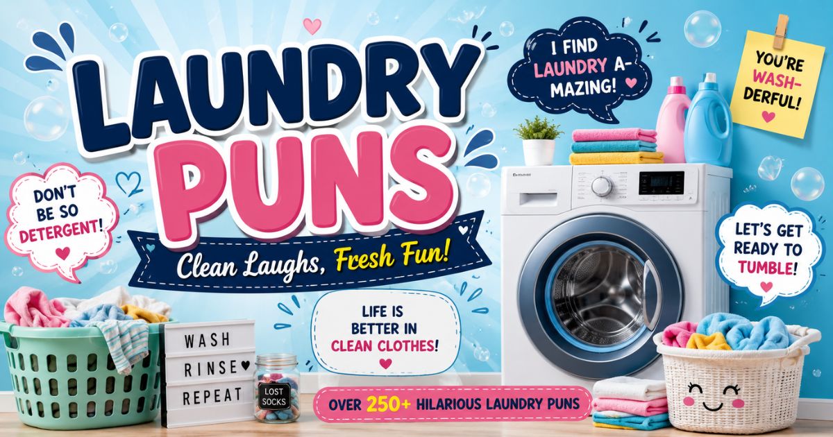Laundry Puns