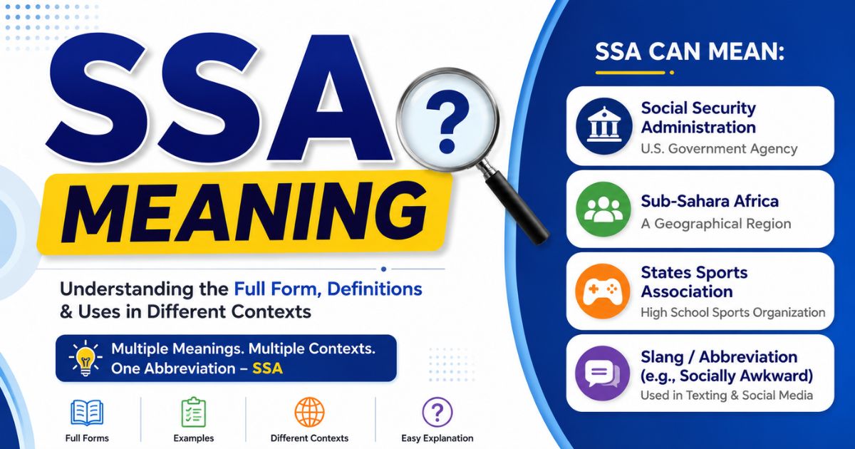 SSA meaning