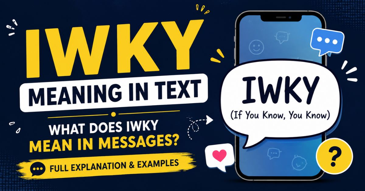 IWKY Meaning in Text