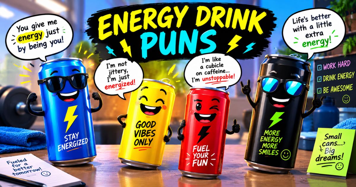 Energy Drink Puns
