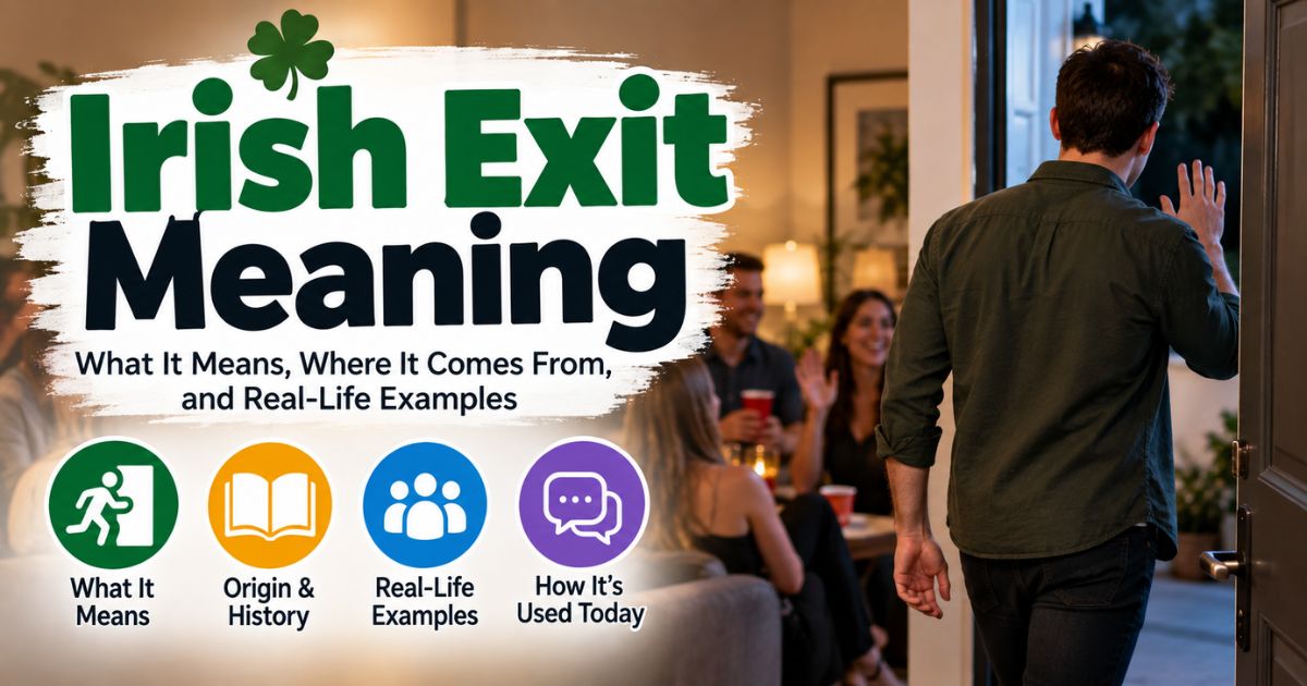 Irish Exit Meaning