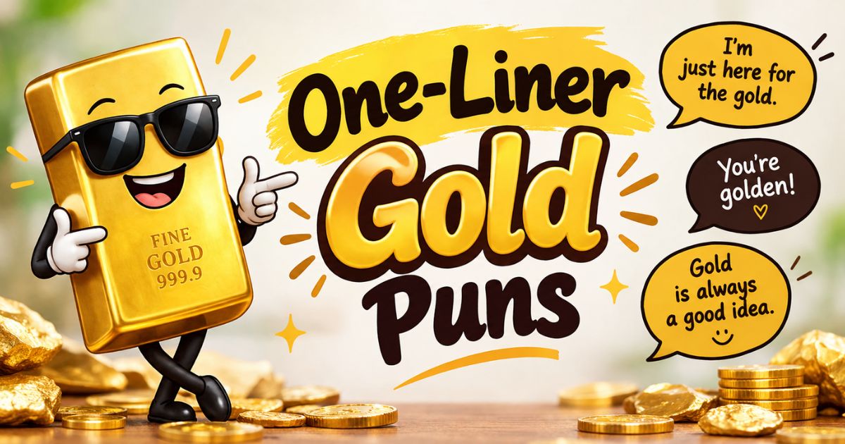 One-Liner Gold Puns