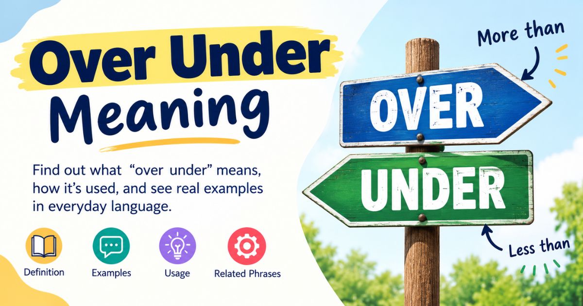 Over Under Meaning