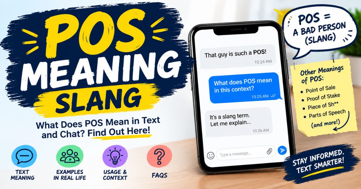 POS Meaning Slang