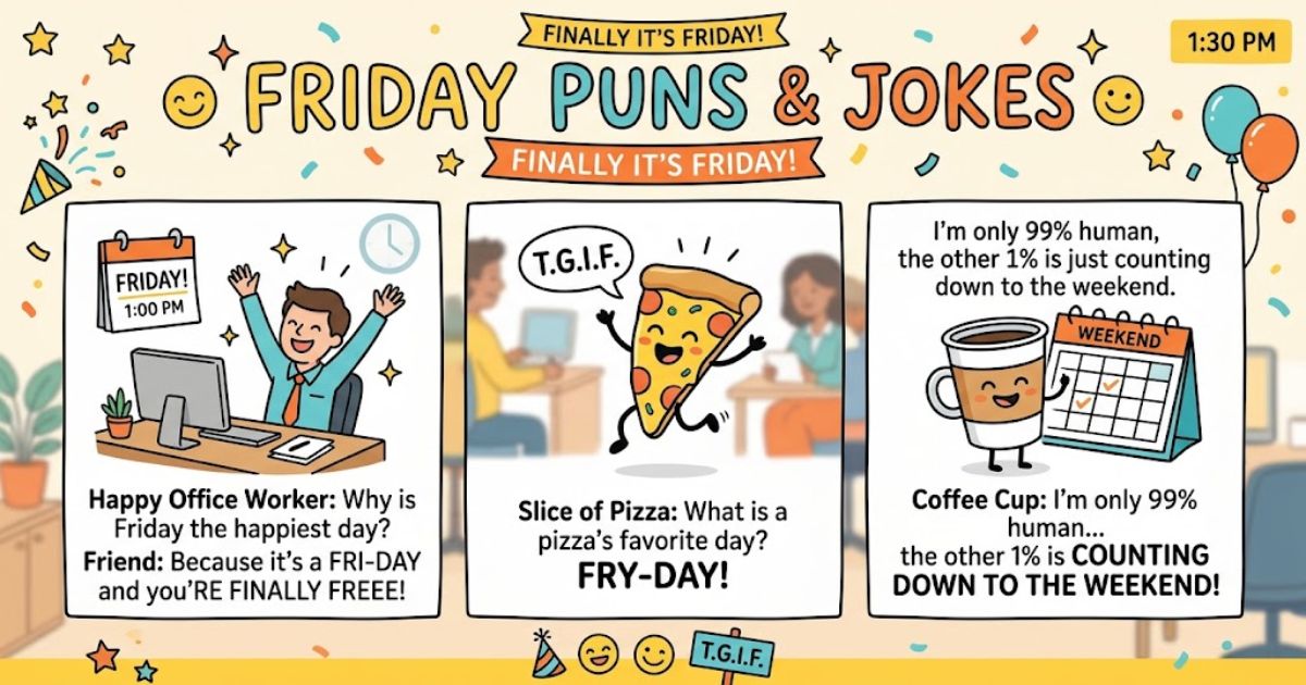 Best Friday Jokes and Puns